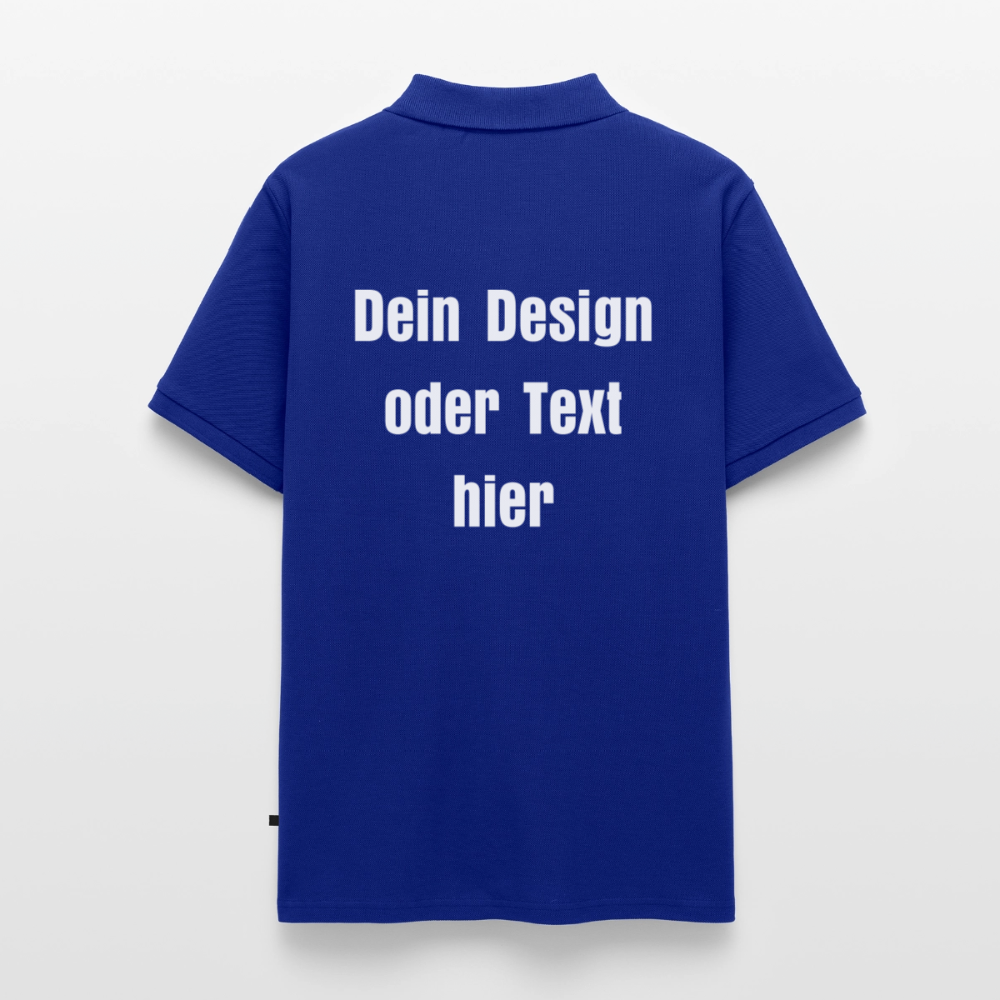 Männer Premium Bio Polo Shirt - personalisierbar - Royalblau