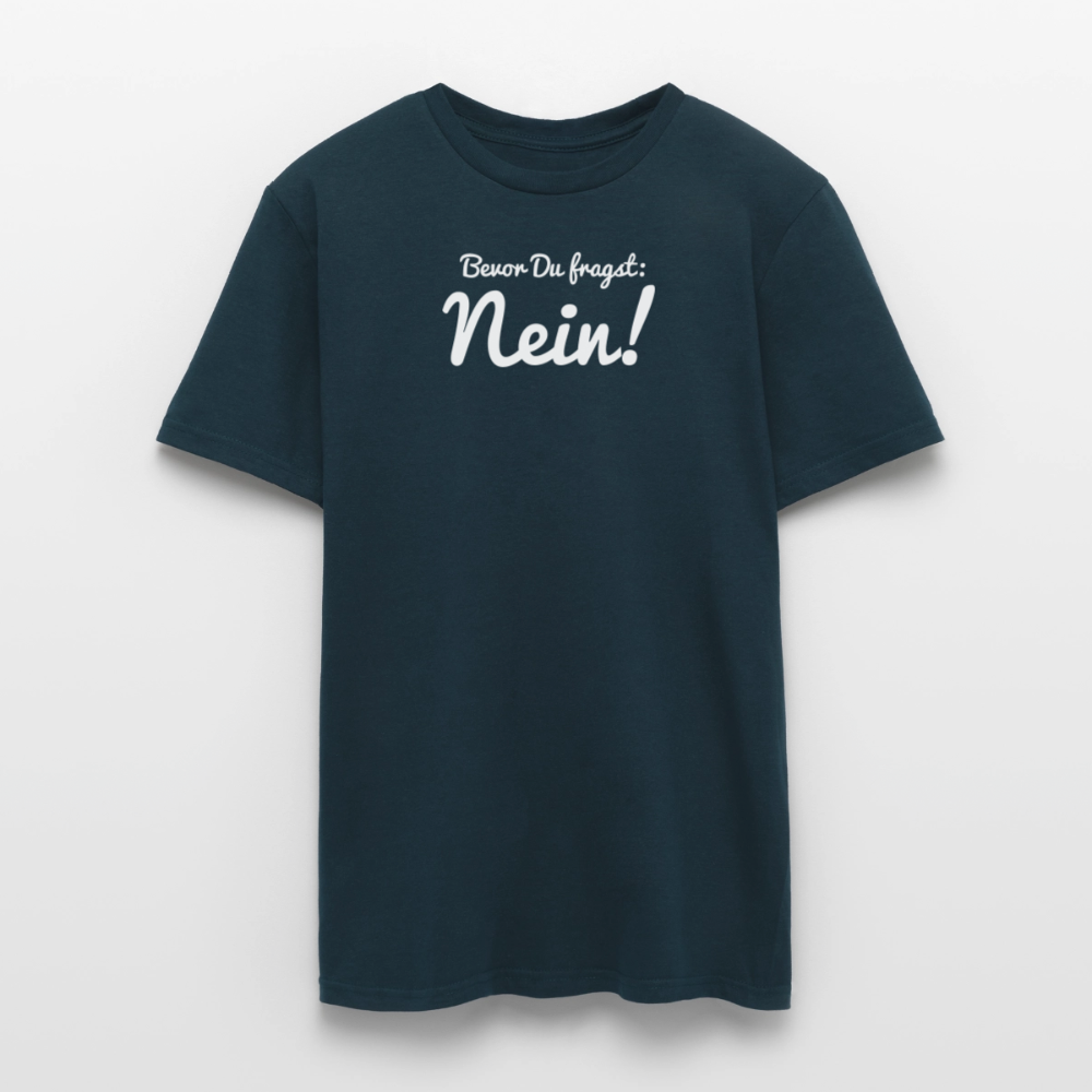 "Nein" Motiv-T-Shirt für Männer - Navy