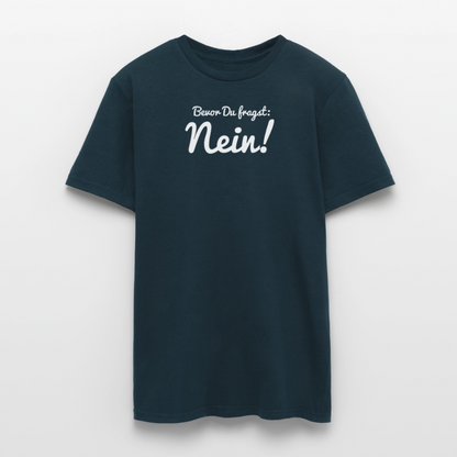 "Nein" Motiv-T-Shirt für Männer - Navy