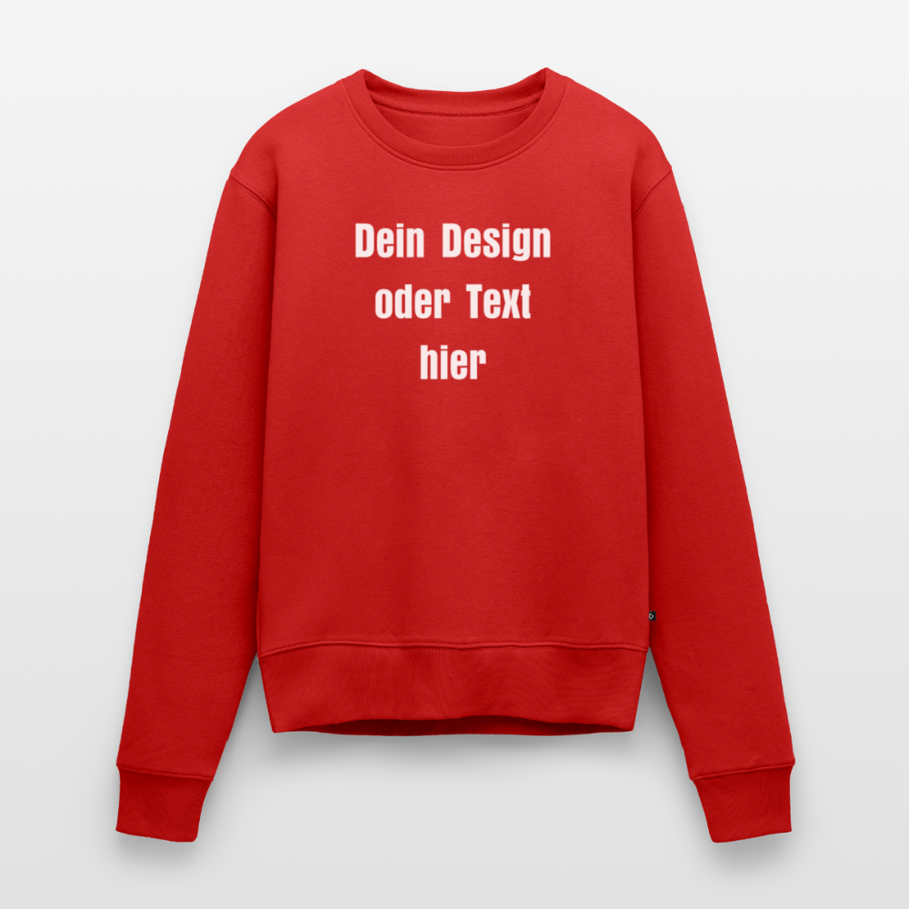 Frauen Premium Pullover - personalisierbar - Rot