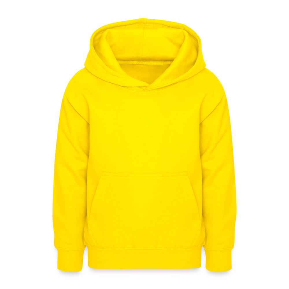 Teenager Hoodie - personalisierbare Vorder- und Rückseite - Gelb