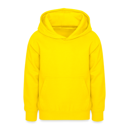 Teenager Hoodie - personalisierbare Vorder- und Rückseite - Gelb