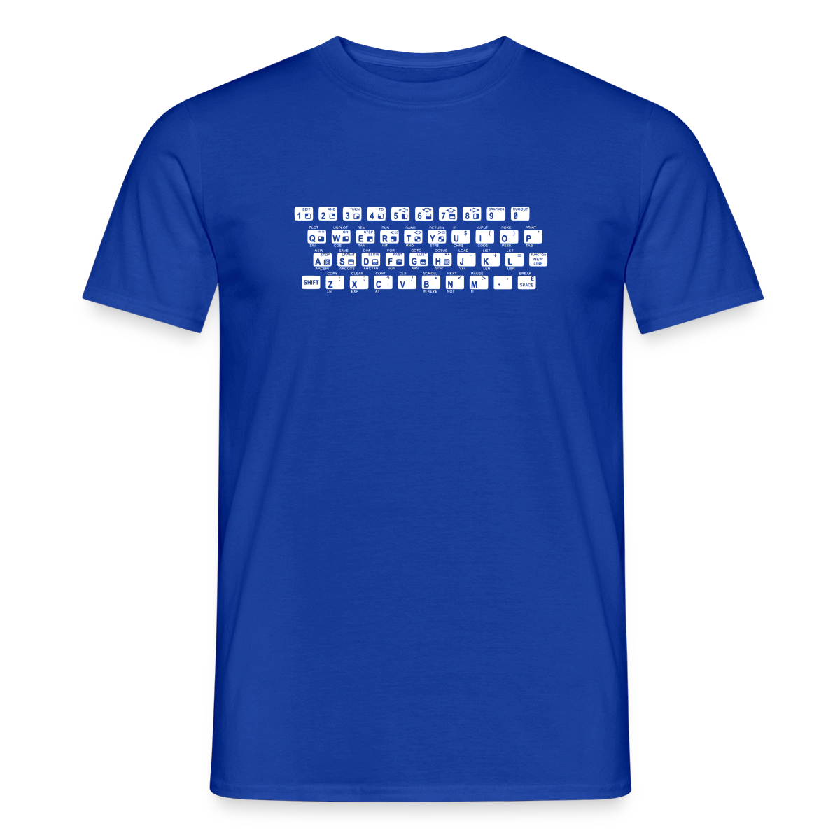 48K ZX Spectrum Motiv-T-Shirt für Männer, Farbe Dunkelblau
