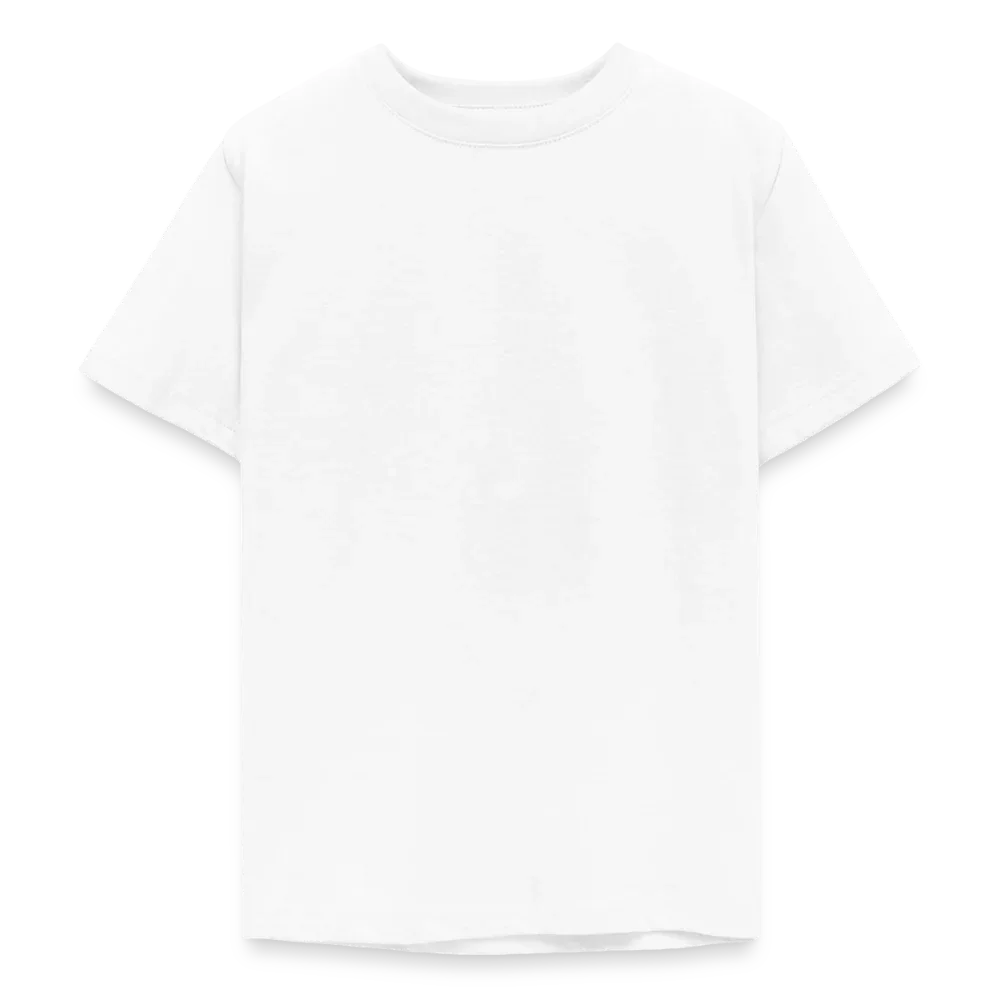 Teenager T-Shirt - personalisierbare Vorder- und Rückseite - Weiß