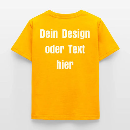 Kinder T-Shirt - personalisierbare Vorder- und Rückseite - Gold