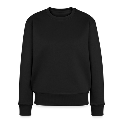 Frauen Premium Pullover - personalisierbar - Schwarz