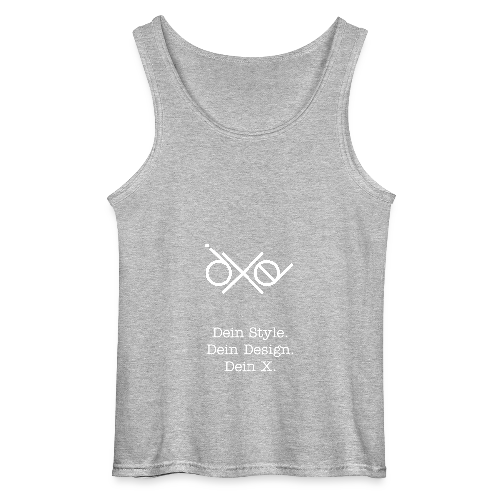 Gildan Männer Tank Top - personalisierbar - Grau meliert