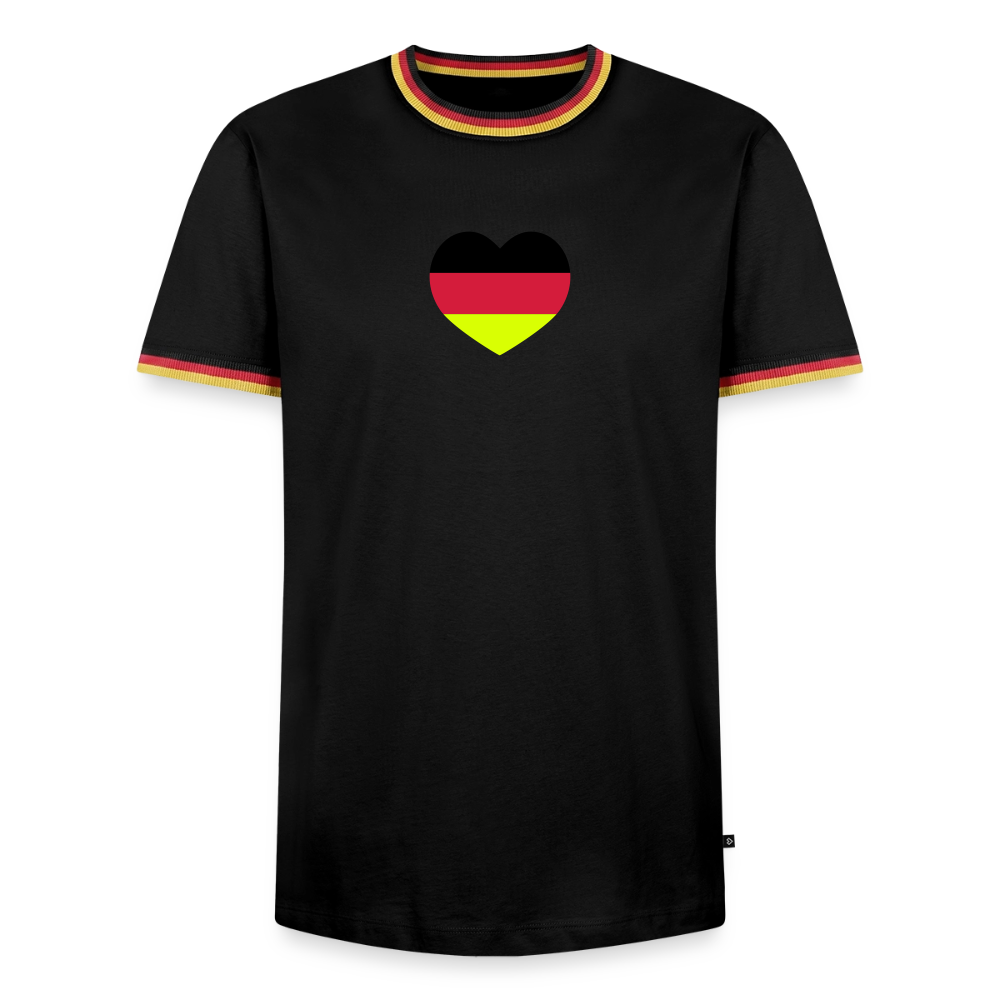 Männer T-Shirt Fussball "Spielmacher" - Schwarz/Dreifarbig