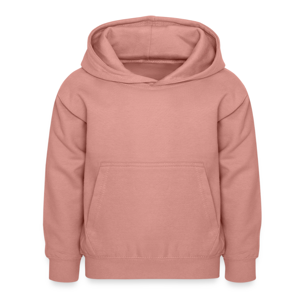 Kinder Hoodie - personalisierbare Vorder- und Rückseite - Altrosa