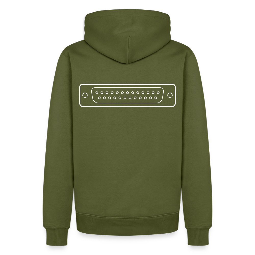 DB-25 LPT1 Retro Hoodie für Herren - Khaki