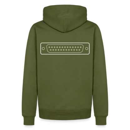 DB-25 LPT1 Retro Hoodie für Herren - Khaki