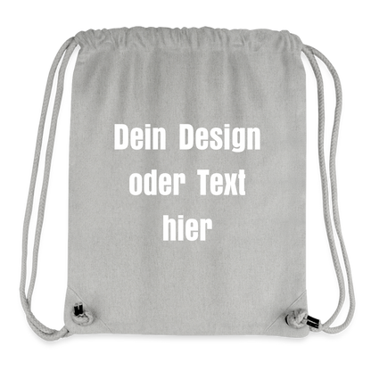 Stanley/Stella recycelter Gym Bag - personalisierbar - Grau meliert