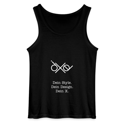 Gildan Männer Tank Top - personalisierbar - Schwarz