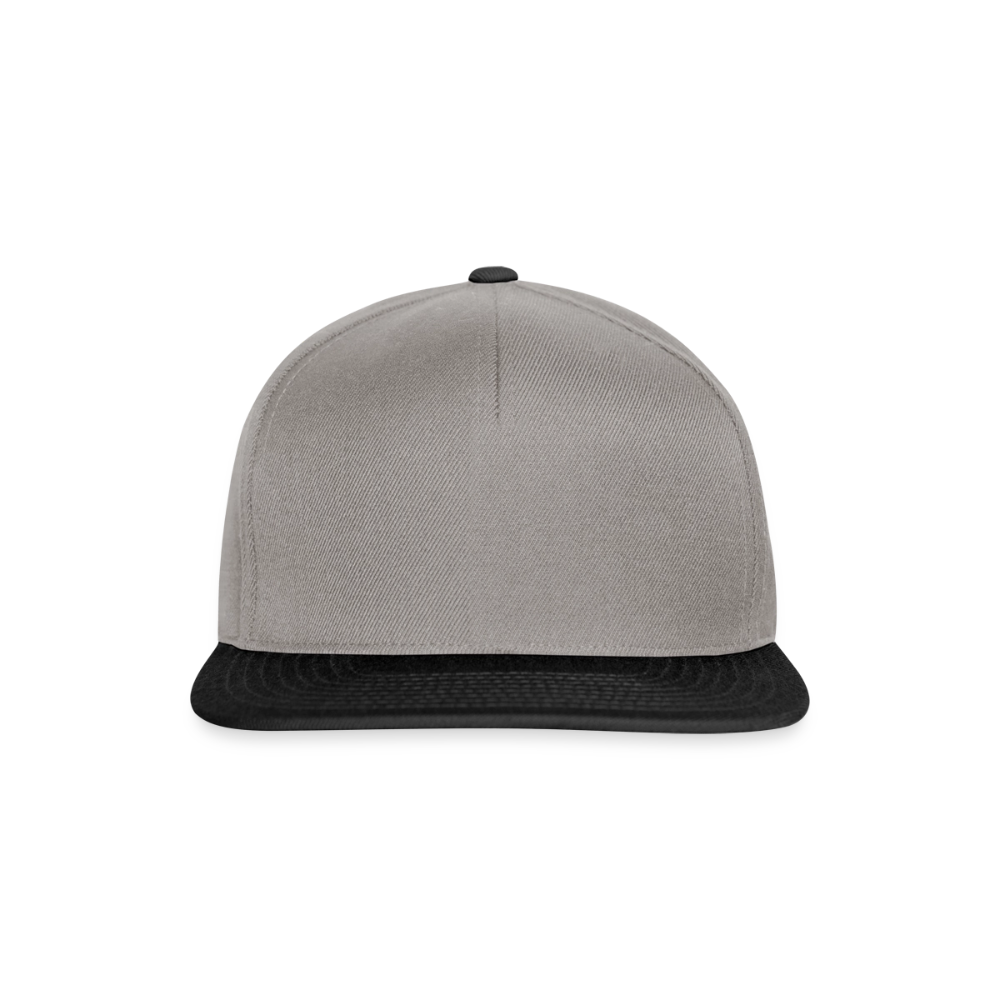 Snapback Cap - personalisierbar - Graphit/Schwarz