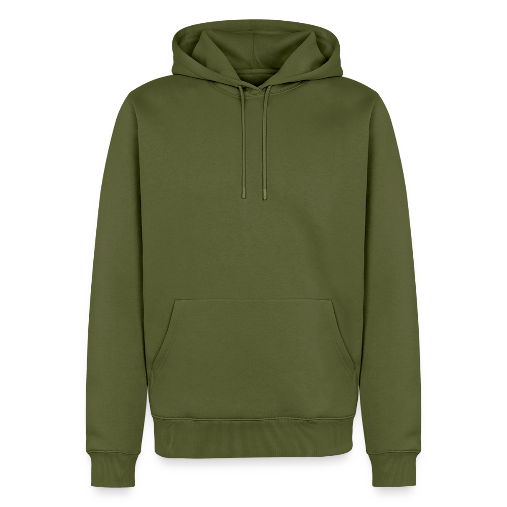 Männer Premium Hoodie - personalisierbare Vorder- und Rückseite - Khaki