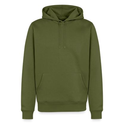 Männer Premium Hoodie - personalisierbare Vorder- und Rückseite - Khaki