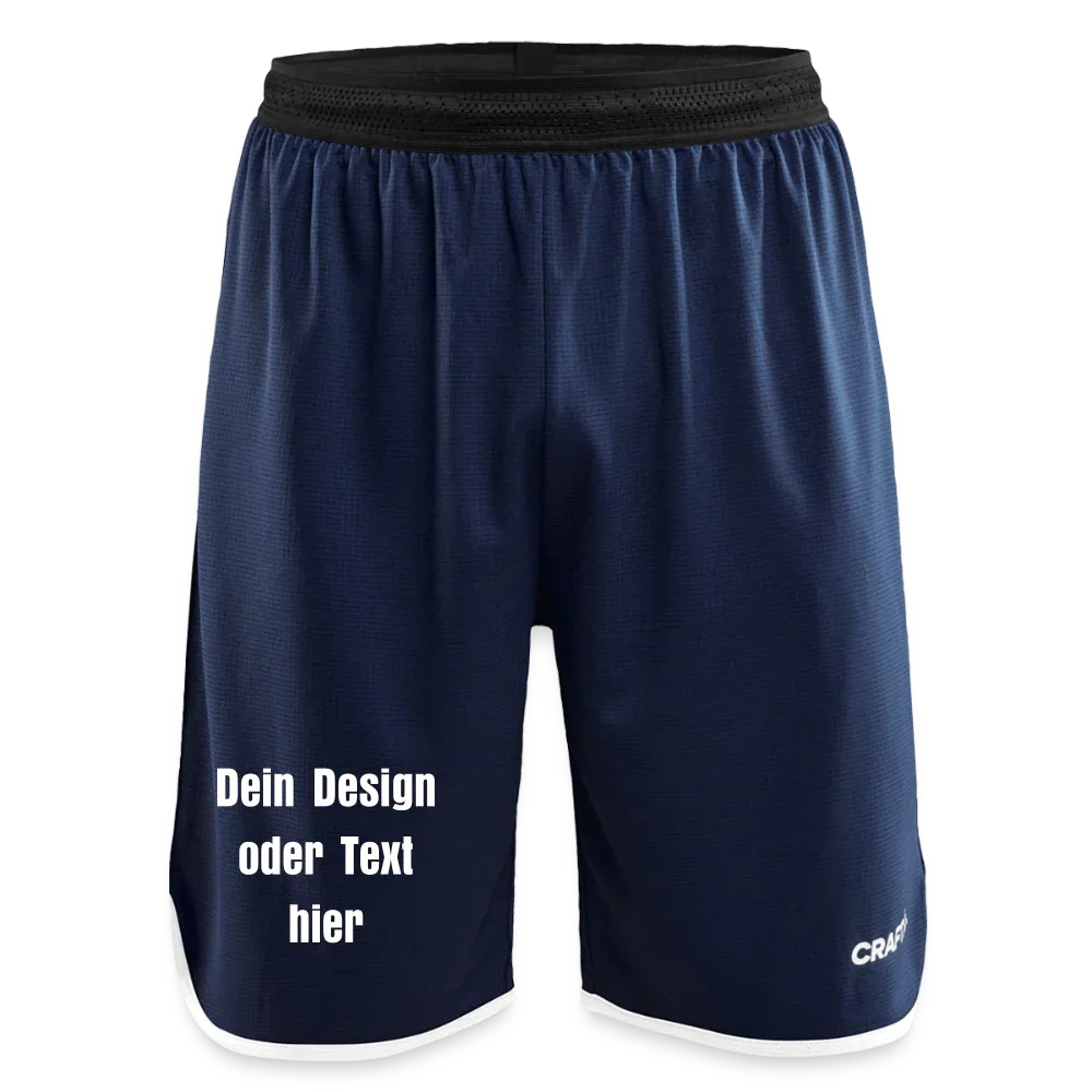 CRAFT Progress Männer Basketballshorts - personalisierbar - Navy