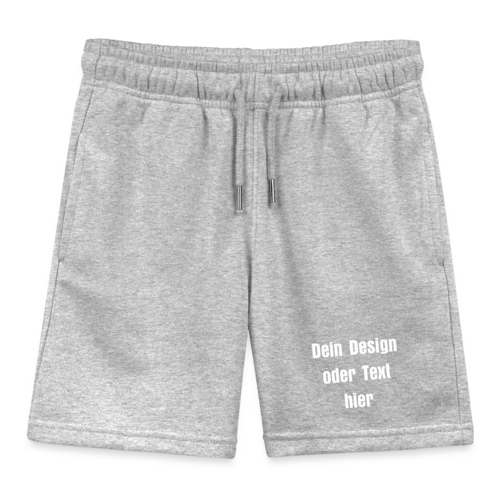 Stanley/Stella Kinder Bio-Joggingshorts MINI BOLTER - personalisierbar - Grau meliert