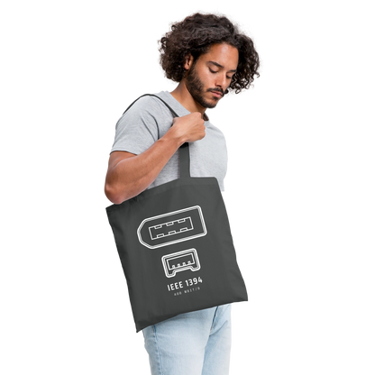 "IEEE 1394, 400 Mbit/s" Stoffbeutel, Farbe Graphite