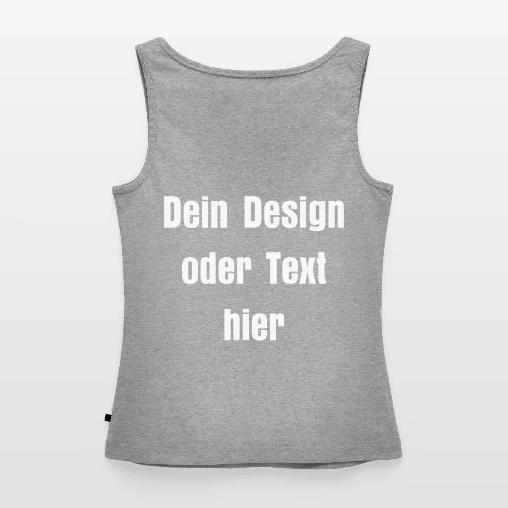 Frauen Premium Tank Top - personalisierbar - Grau meliert