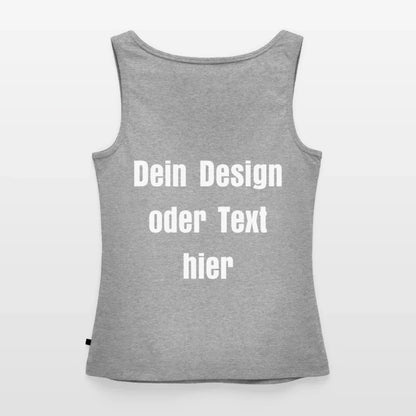 Frauen Premium Tank Top - personalisierbar - Grau meliert
