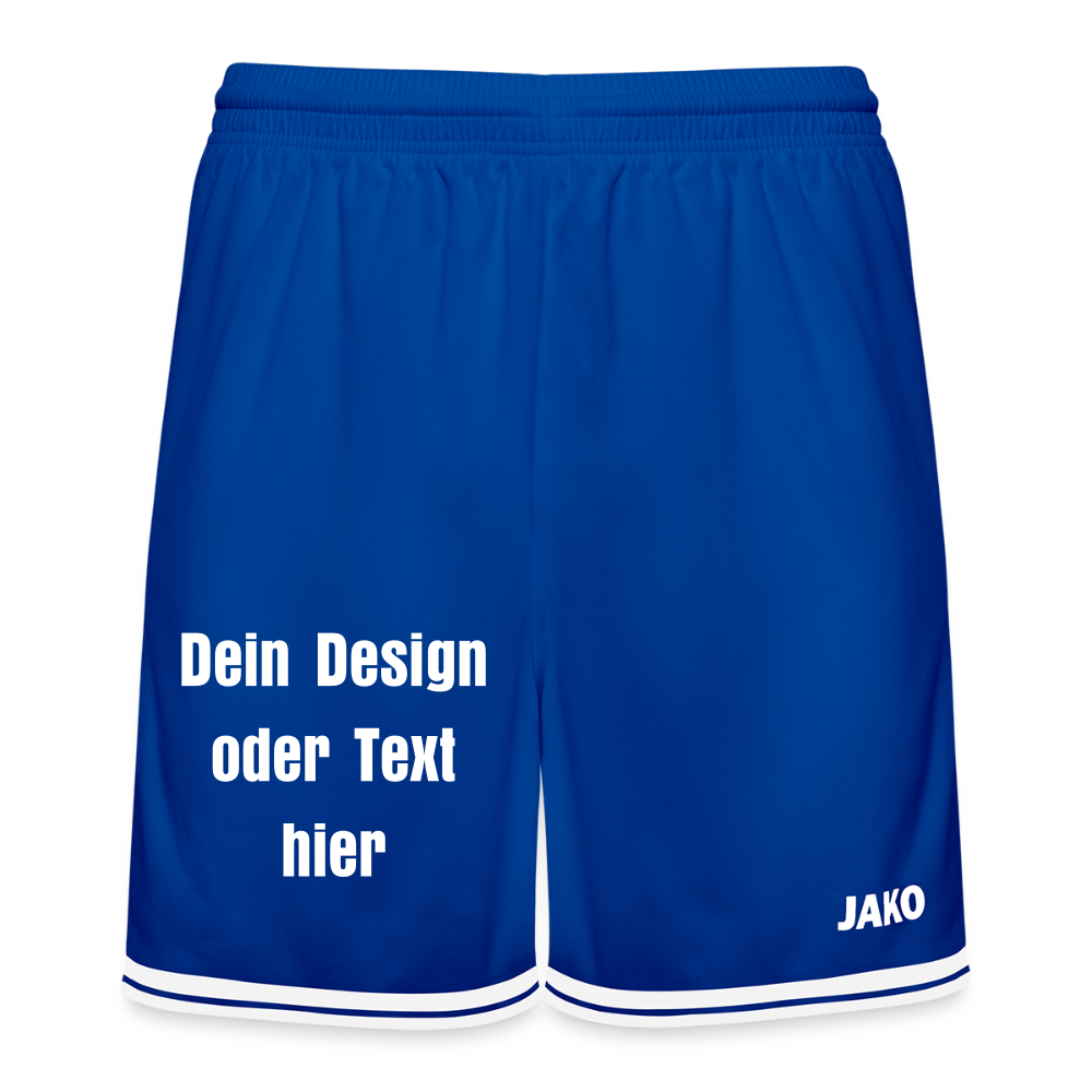 JAKO Basketball Short Center 2.0 - personalisierbar - Royal/Weiß