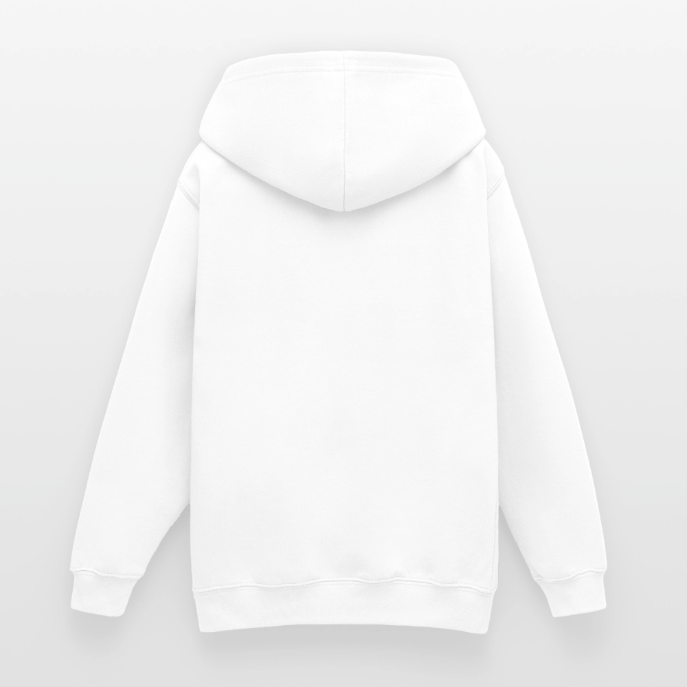 Teenager Hoodie - personalisierbare Vorder- und Rückseite - Weiß