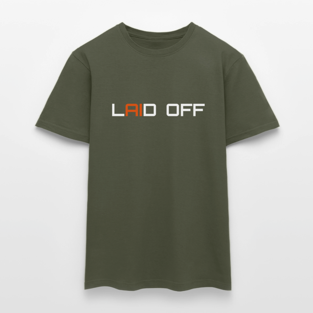Männer T-Shirt "Laid off" - Militärgrün