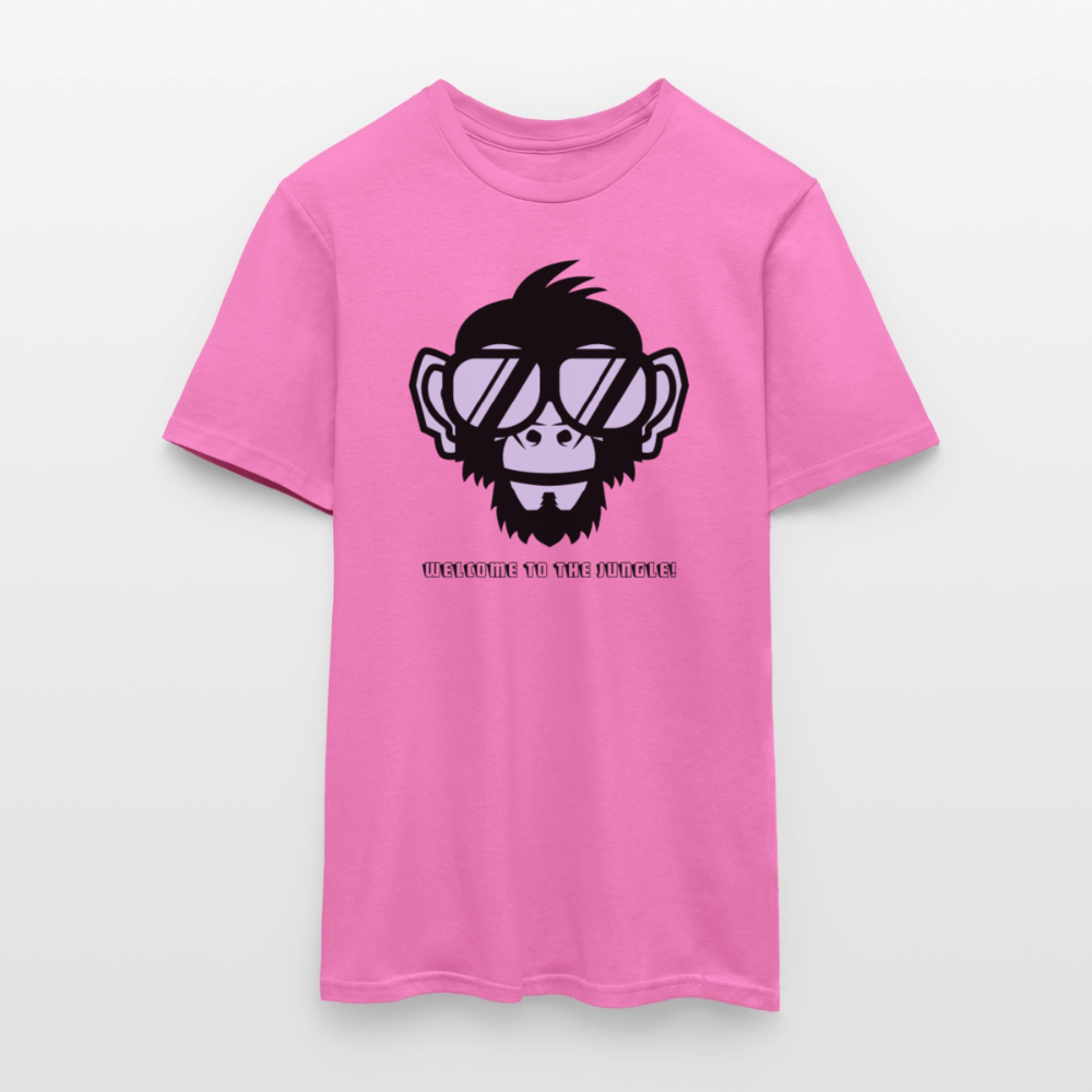 "Welcome to the Jungle" Motiv-T-Shirt für Männer - Pink