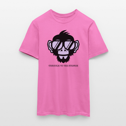 "Welcome to the Jungle" Motiv-T-Shirt für Männer - Pink