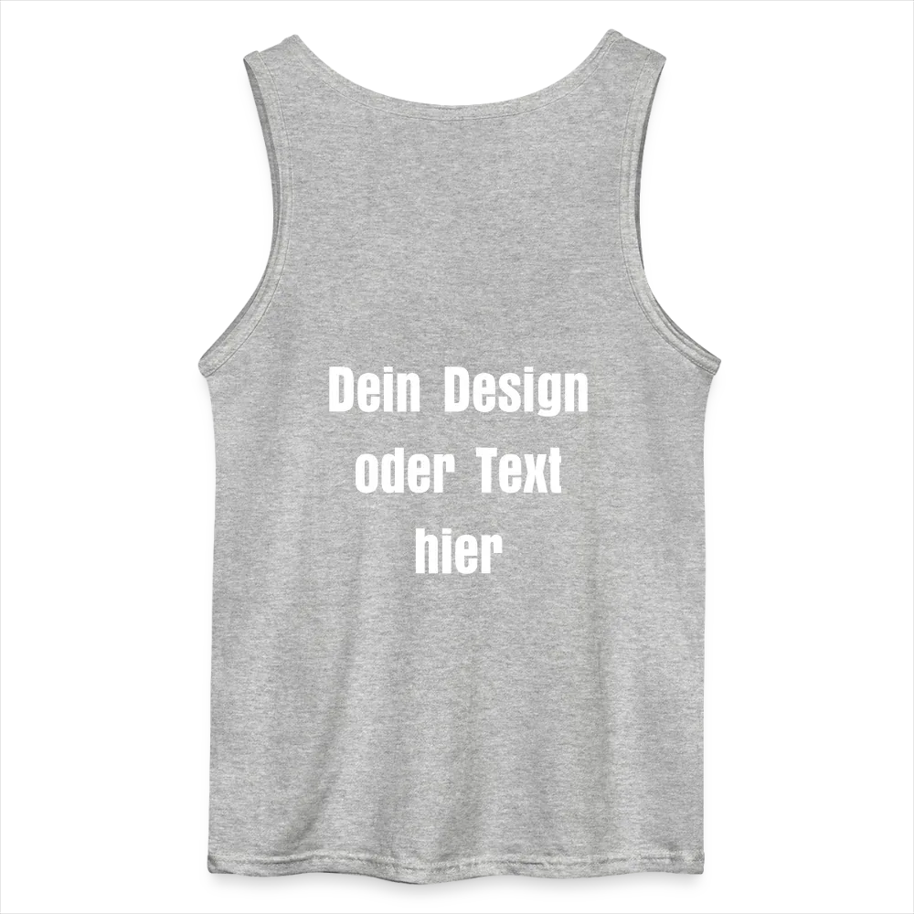Gildan Männer Tank Top - personalisierbar - Grau meliert