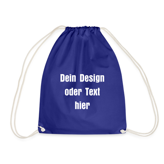 Turnbeutel - personalisierbar - Königsblau