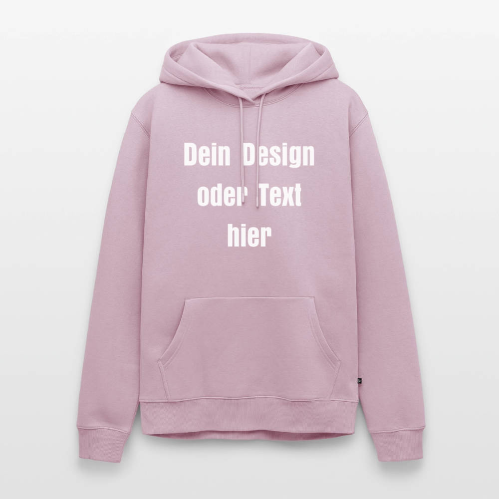 Männer Premium Hoodie - personalisierbare Vorder- und Rückseite - Altrosa