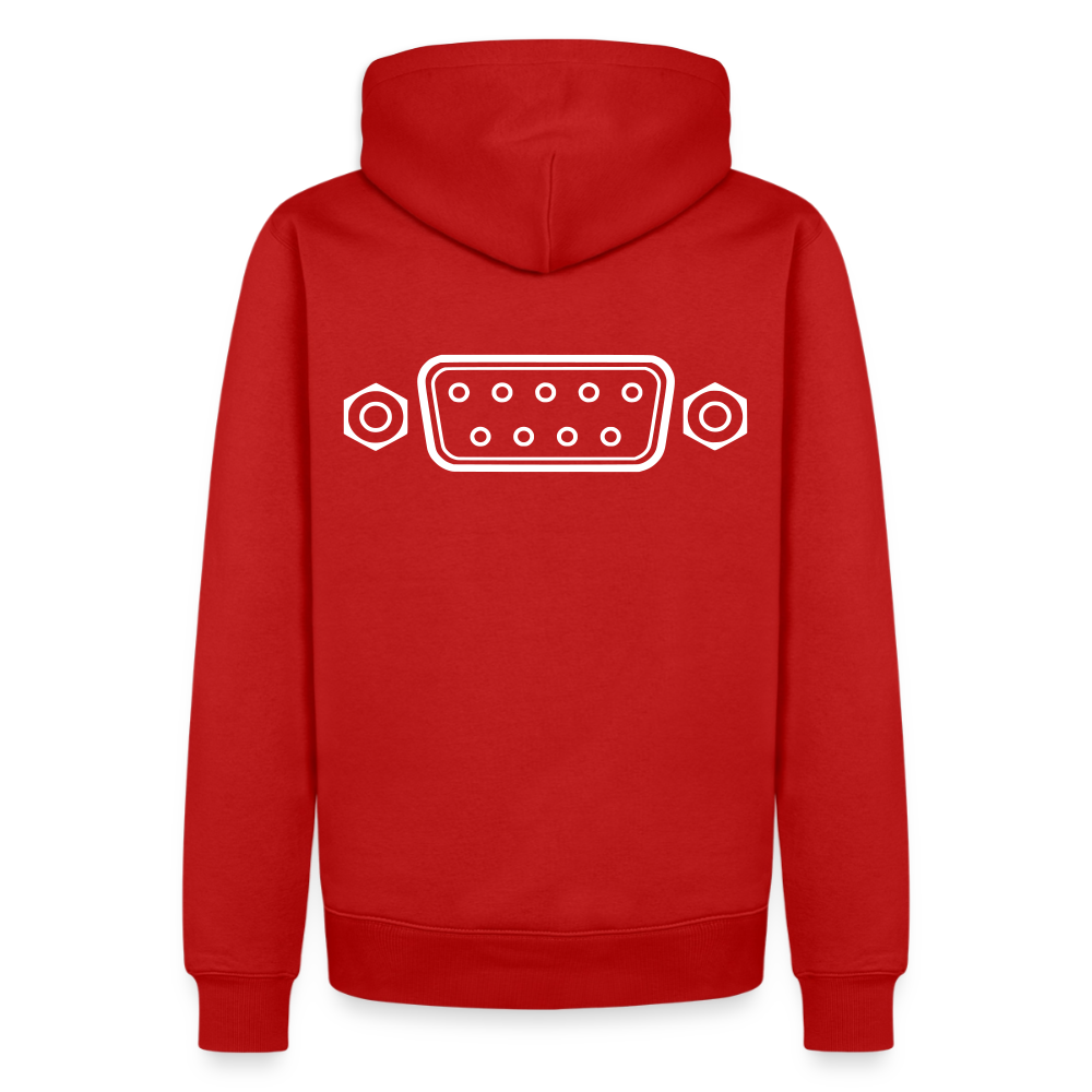 DB-9 RS-232 Retro Hoodie für Herren - Rot
