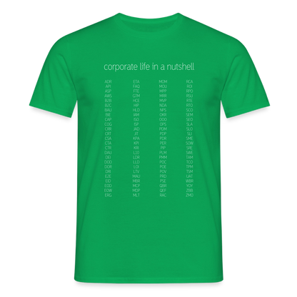 "Corporate life" - Motiv-T-Shirt für Männer - Kelly Green