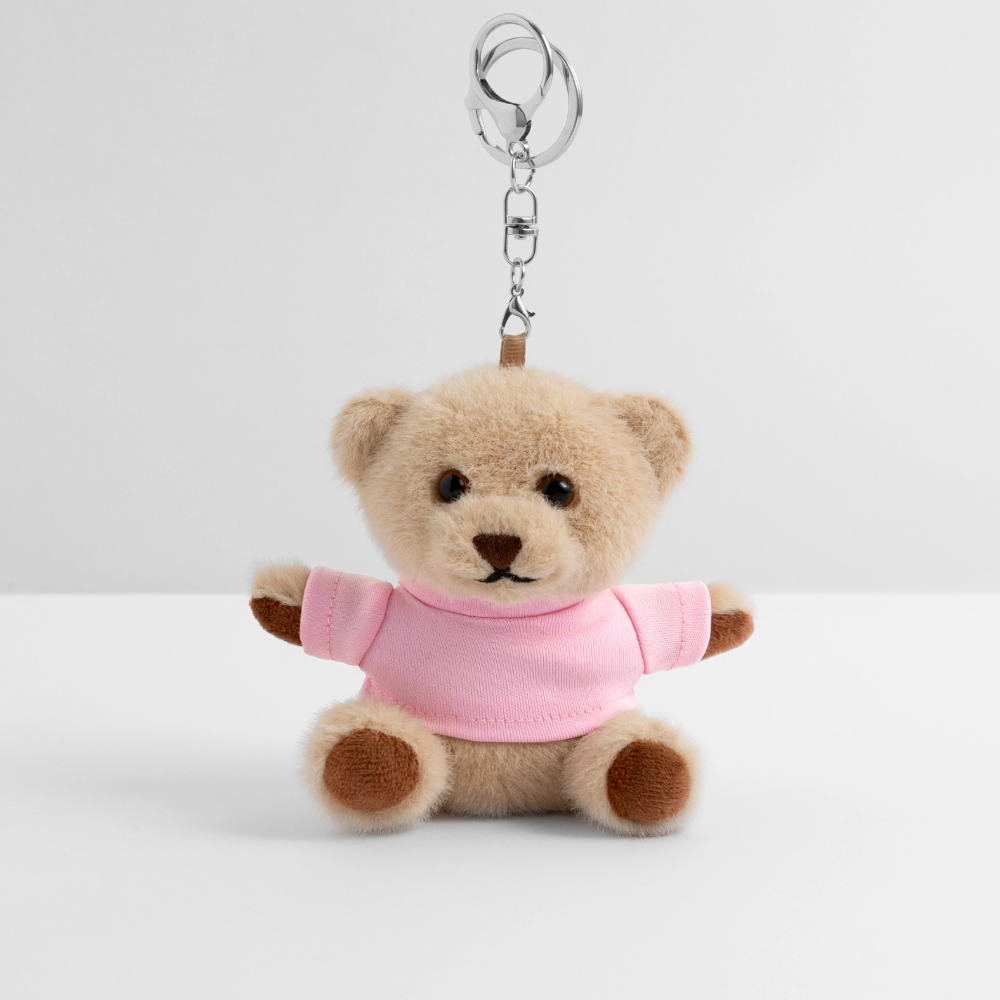Kuscheltier Schlüsselanhänger - personalisierbar - Rosa