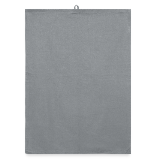 Organic Geschirrtuch 100% Baumwolle - personalisierbar - Grau