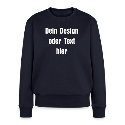 Frauen Premium Pullover - personalisierbar - Navy