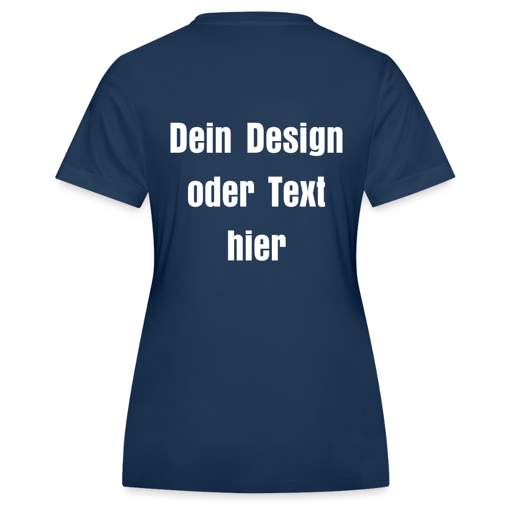 JAKO Frauen Trikot Team - personalisierbare Vorder- und Rückseite - Navy