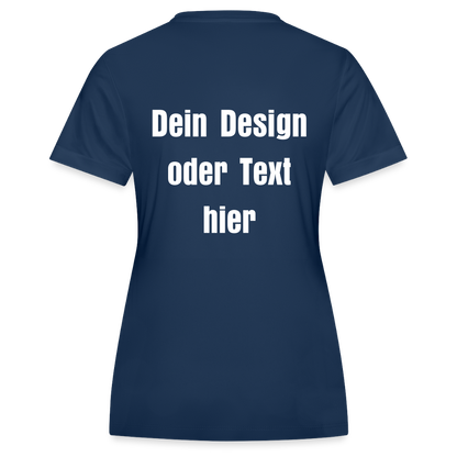 JAKO Frauen Trikot Team - personalisierbare Vorder- und Rückseite - Navy