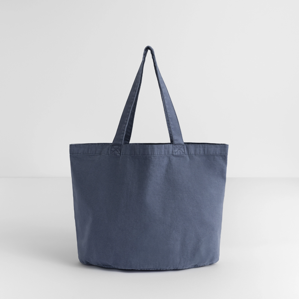 Vintage-Washed Shopper / Einkaufstasche im Vintage Stil - personalisierbar - Vintage Denim
