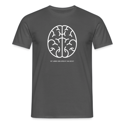 "Hirn" Motiv-T-Shirt für Männer - Anthrazit