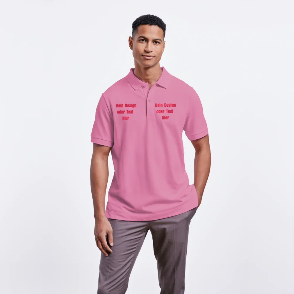 Stanley/Stella Unisex Bio-Poloshirt PREPSTER - personalisierbar - Blasenrosa