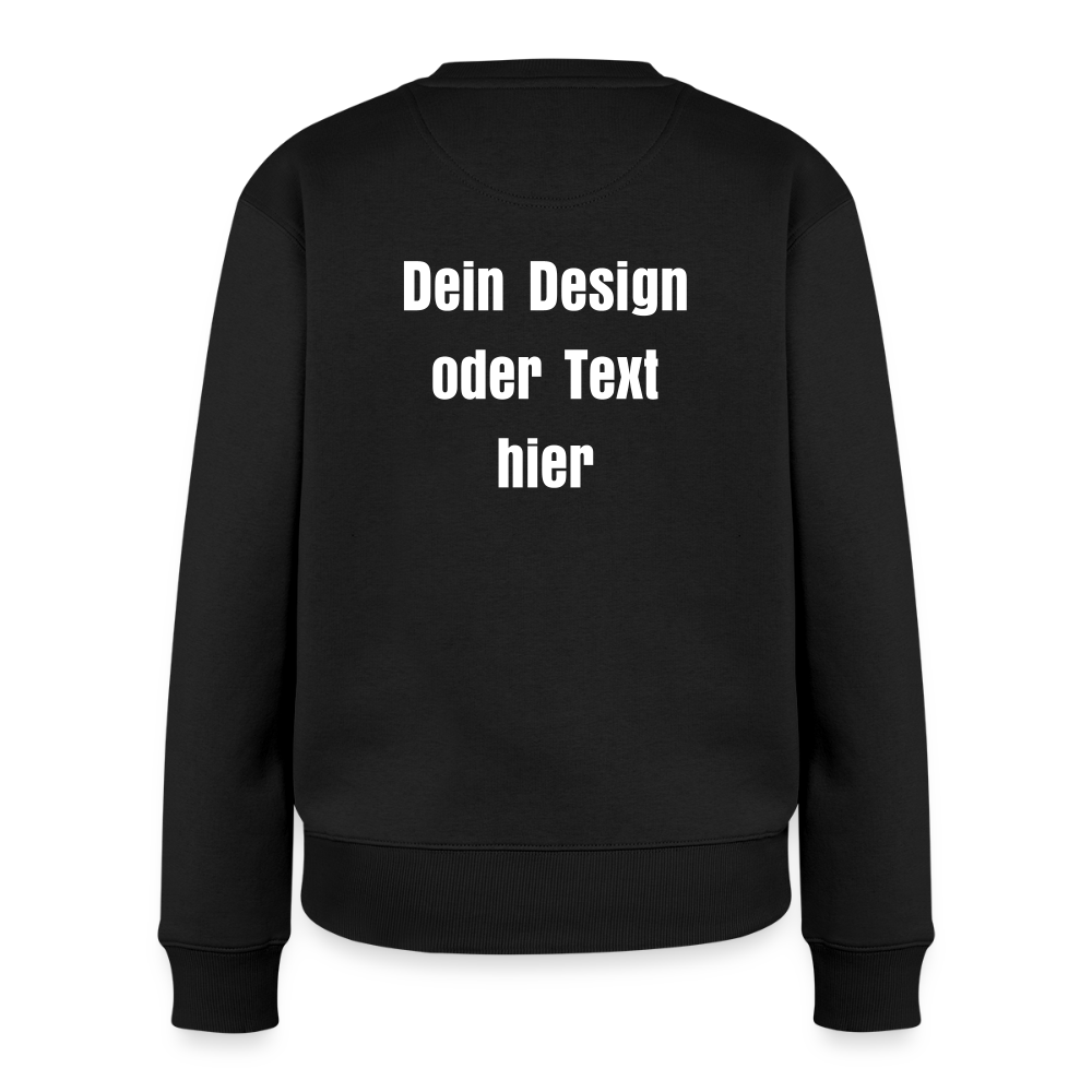 Frauen Premium Pullover - personalisierbar - Schwarz