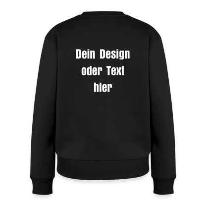 Frauen Premium Pullover - personalisierbar - Schwarz