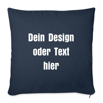 Sofakissenbezug 44 x 44 cm - personalisierbar - Navy