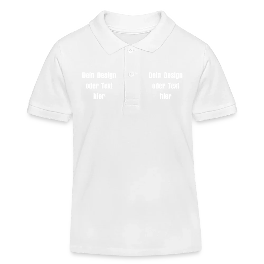 Stanley/Stella Kinder Bio-Poloshirt MINI SPRINTER - personalisierbar - Weiß