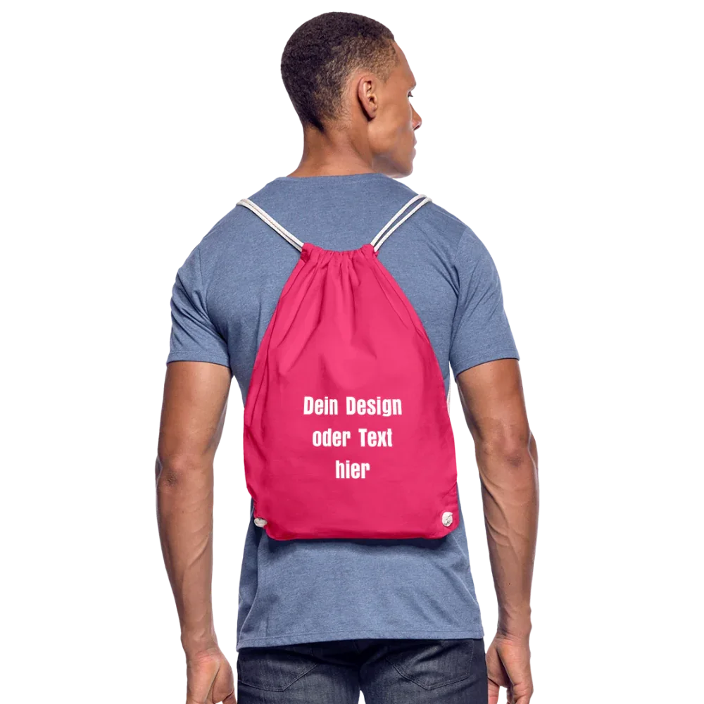 Turnbeutel - personalisierbar - Fuchsia
