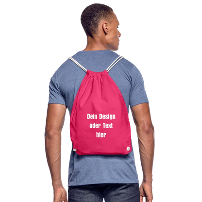 Turnbeutel - personalisierbar - Fuchsia