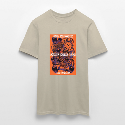 "Meeting Email" Motiv-T-Shirt für Männer - Sandbeige